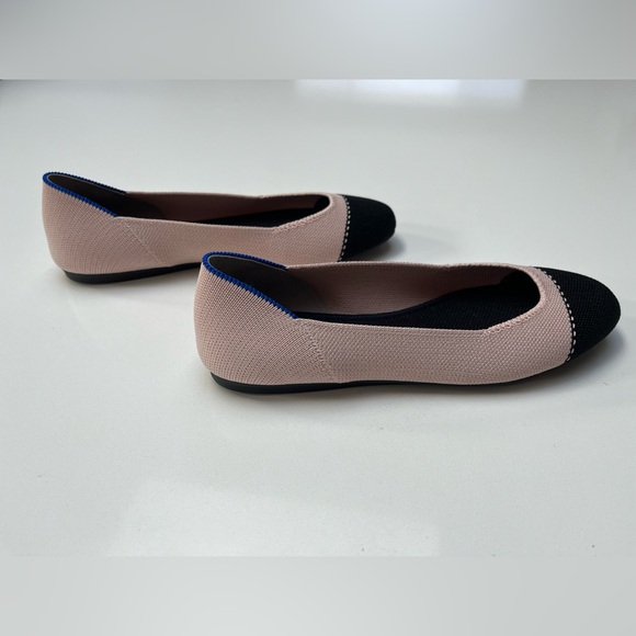 NWOB new never worn rothys square toe flats in rosewater rare sz 6.5 fits like 6 - Picture 5 of 16
